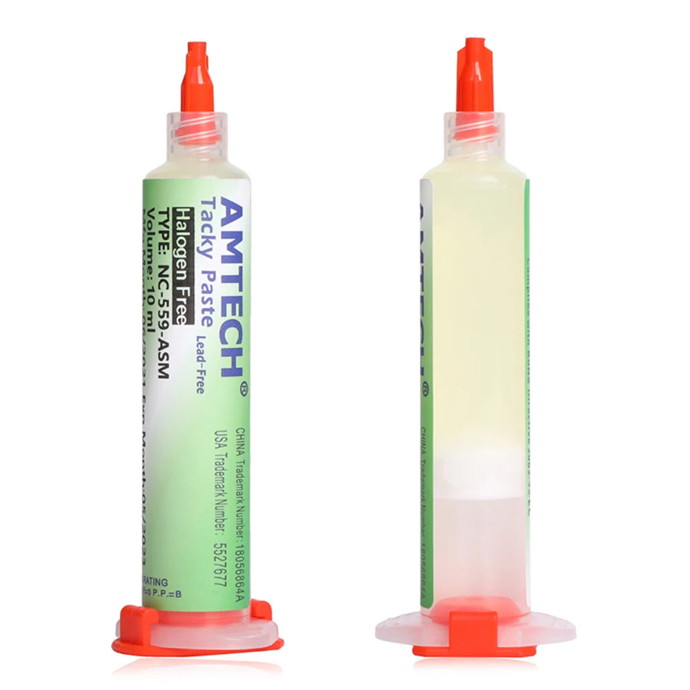 Solder Flux Nc 559 Flux Welding Flux 10ml Syringe Flux Tacky Soldering Flux for Electronics,For BGA,SMD,USB Socket Repairing