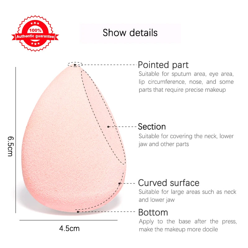 Makeup Blender Beauty Sponge Set Powder Puff Cosmetic Applicator for Facial Makeup Tools