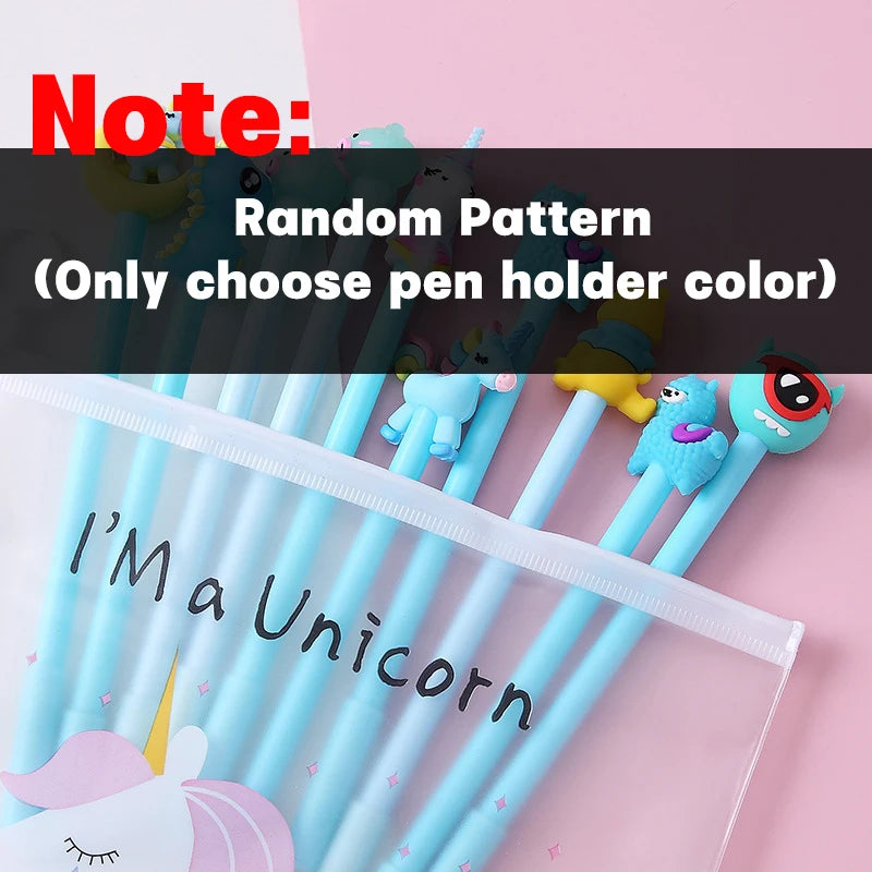 Unicorn Ballpoint Pens 0.5mm Black Gel Ink Pen School Stationery Office Suppliers Gifts