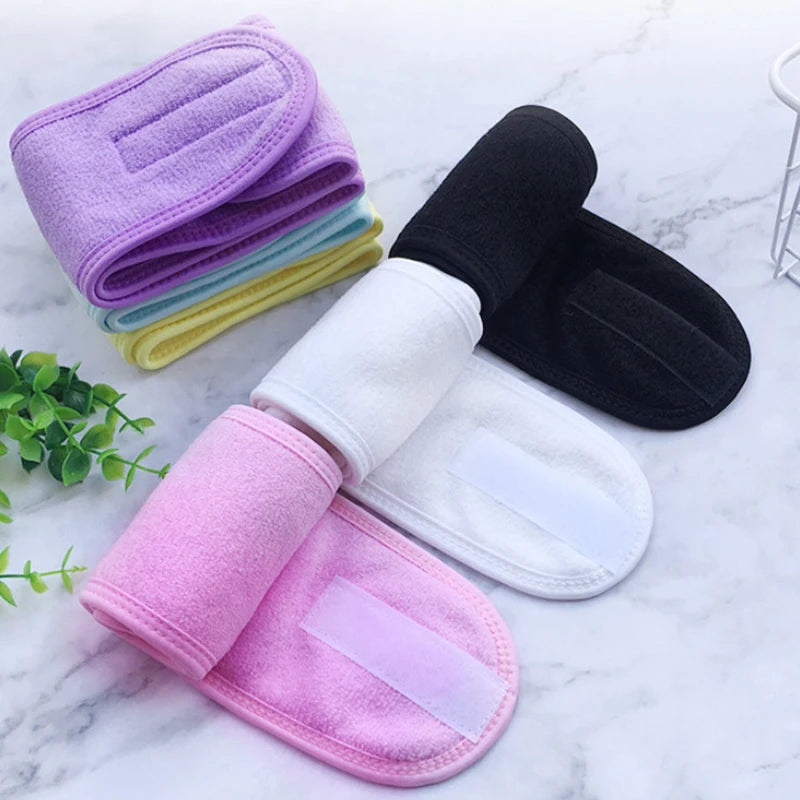 Spa Facial Headbands Face Wash Headband Terry Cloth Stretch Make Up for Face Washing, Shower, Yoga