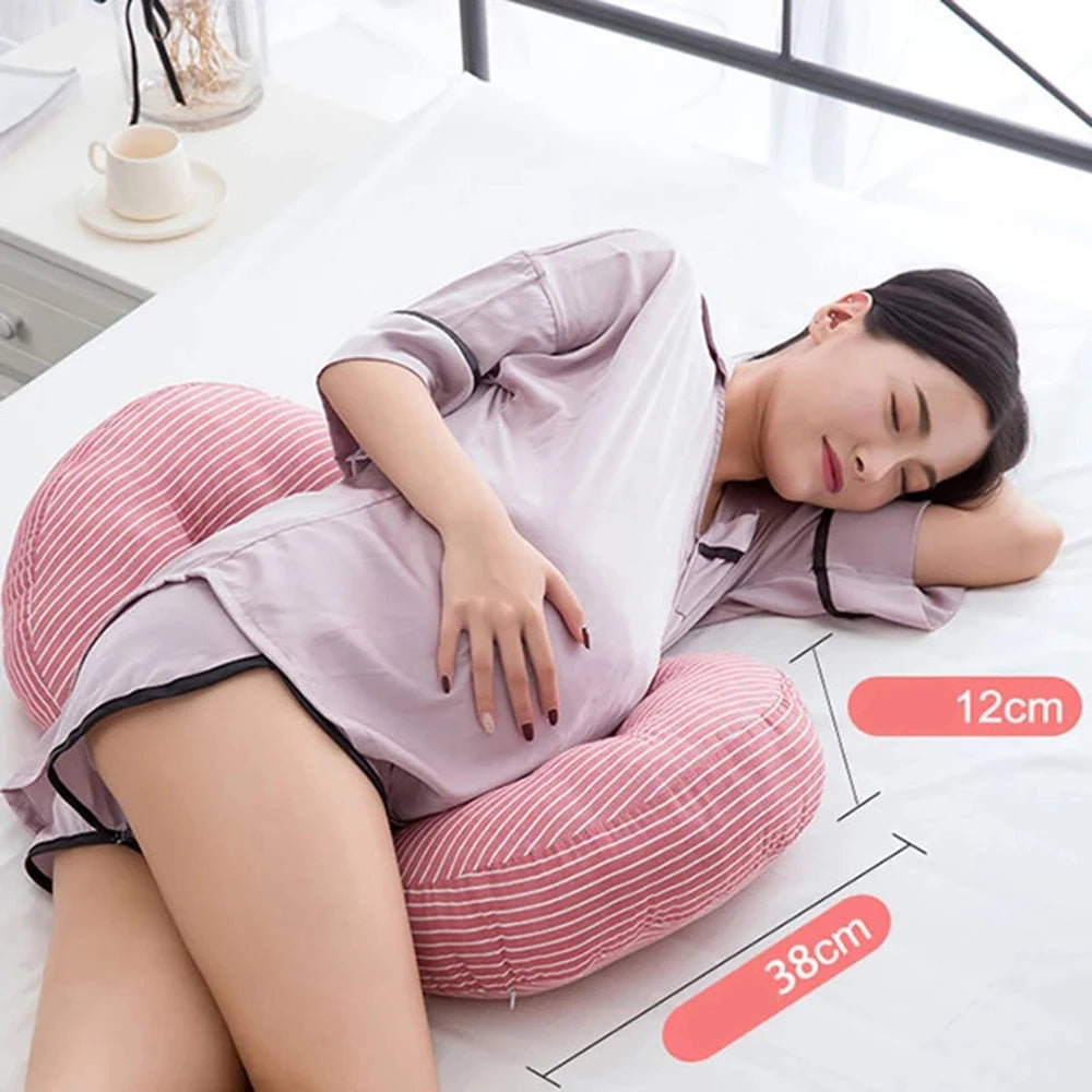 Pregnancy Sleep Pillow, U-Shaped Belly Support Foldable Throw Pillow For Women, Hospitals, Bedrooms