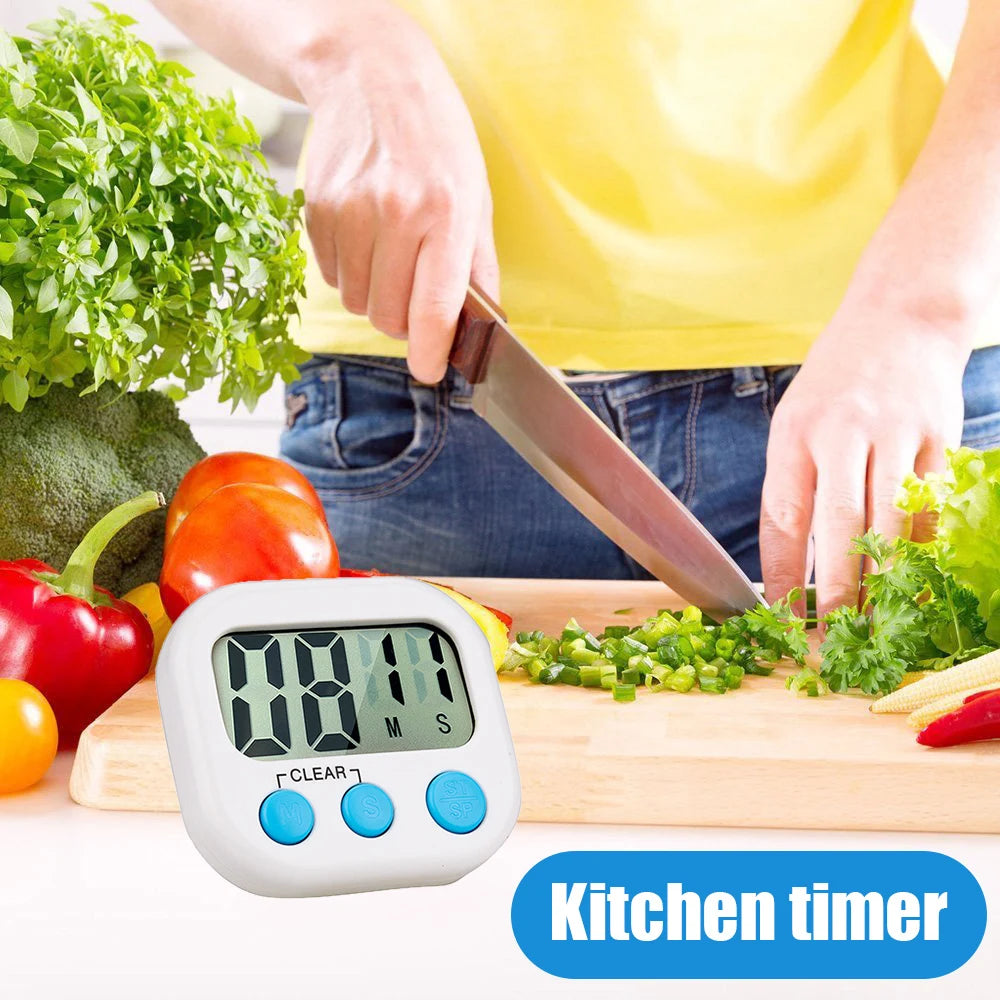 Electronic Magnetic Digital Kitchen Timer with Loud/Silent Switch Countdown Timer Use in Break Time, Cooking