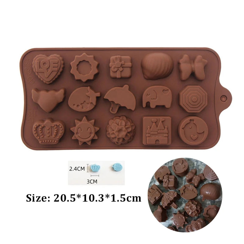 Silicone Chocolate Truffle Mold Non-Stick Candy Molds for Chocolate Candies