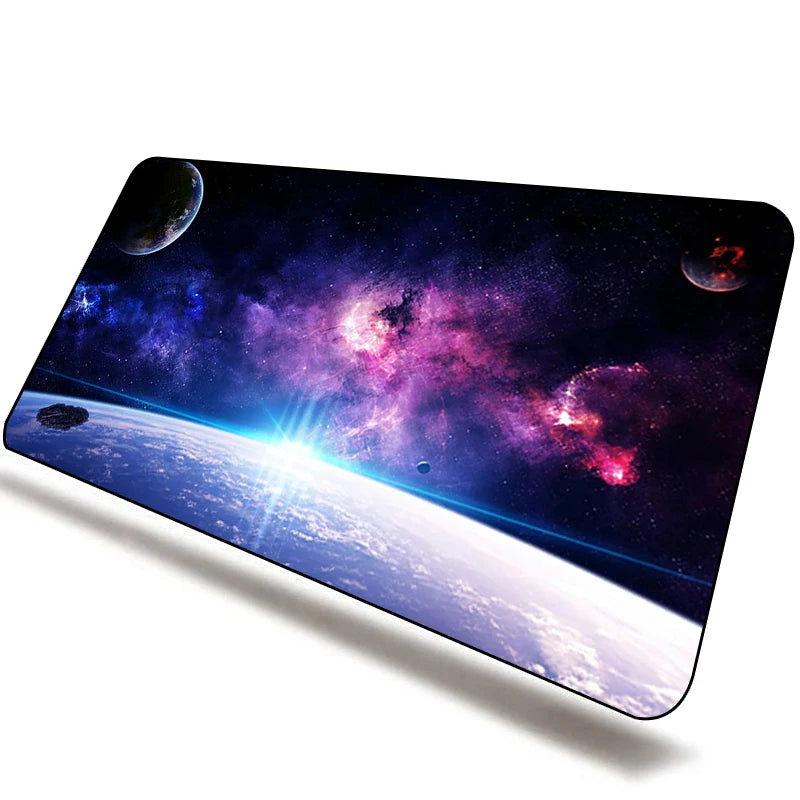 Galaxy Gaming Keyboard Mouse Pad Mat Large Desk Mat Waterproof Mousepad for Gamer Home & Office