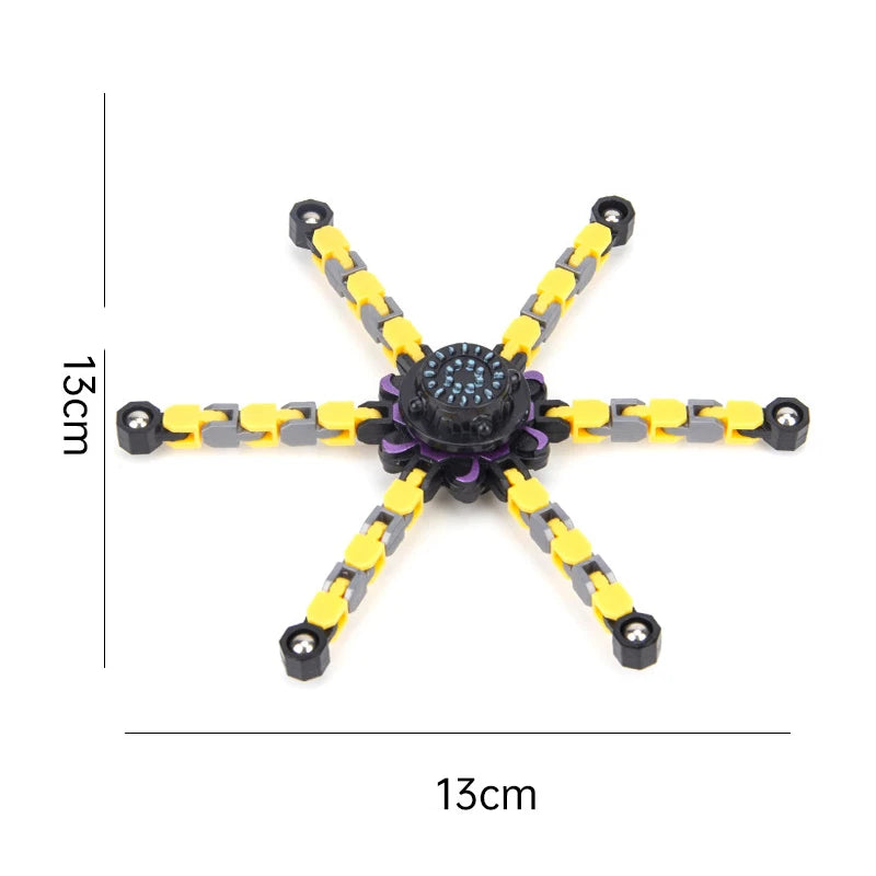 Transformable Fingertip Gyro Fidget Spinners Robot Spinner Stress Relief for Kids Girls Boys Adults