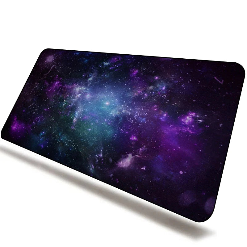 Galaxy Gaming Keyboard Mouse Pad Mat Large Desk Mat Waterproof Mousepad for Gamer Home & Office