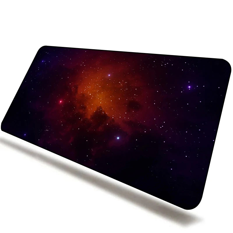 Galaxy Gaming Keyboard Mouse Pad Mat Large Desk Mat Waterproof Mousepad for Gamer Home & Office