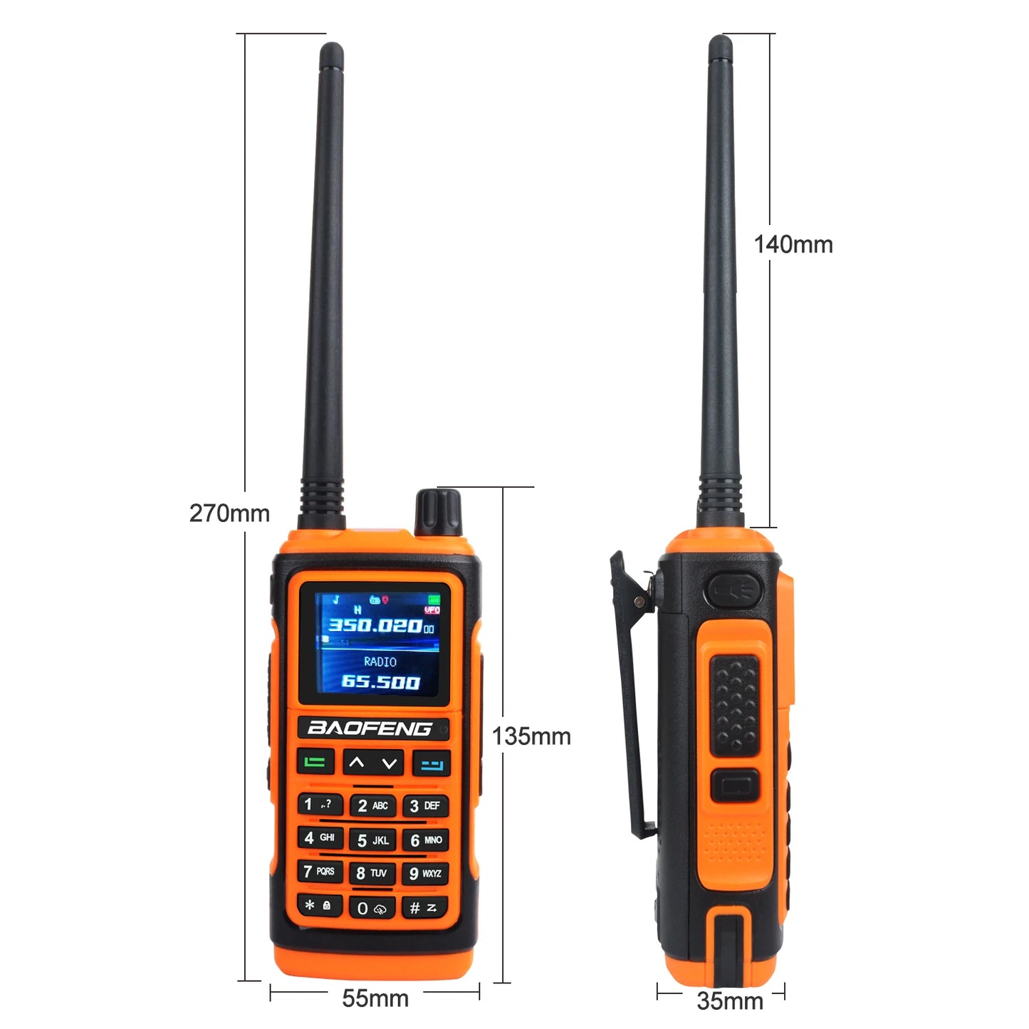 UV-17R Ham Radio Two Way Radio for Adults Long Range Dual Band USB Charger Hand Free VOX Walkie Talkies with Earpiece