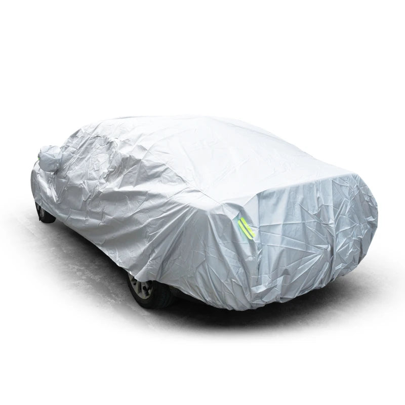 Car Cover Waterproof All Weather Outdoor Full Cover Rain Sun UV Protection Snowproof for Hatchback Sedan SUV