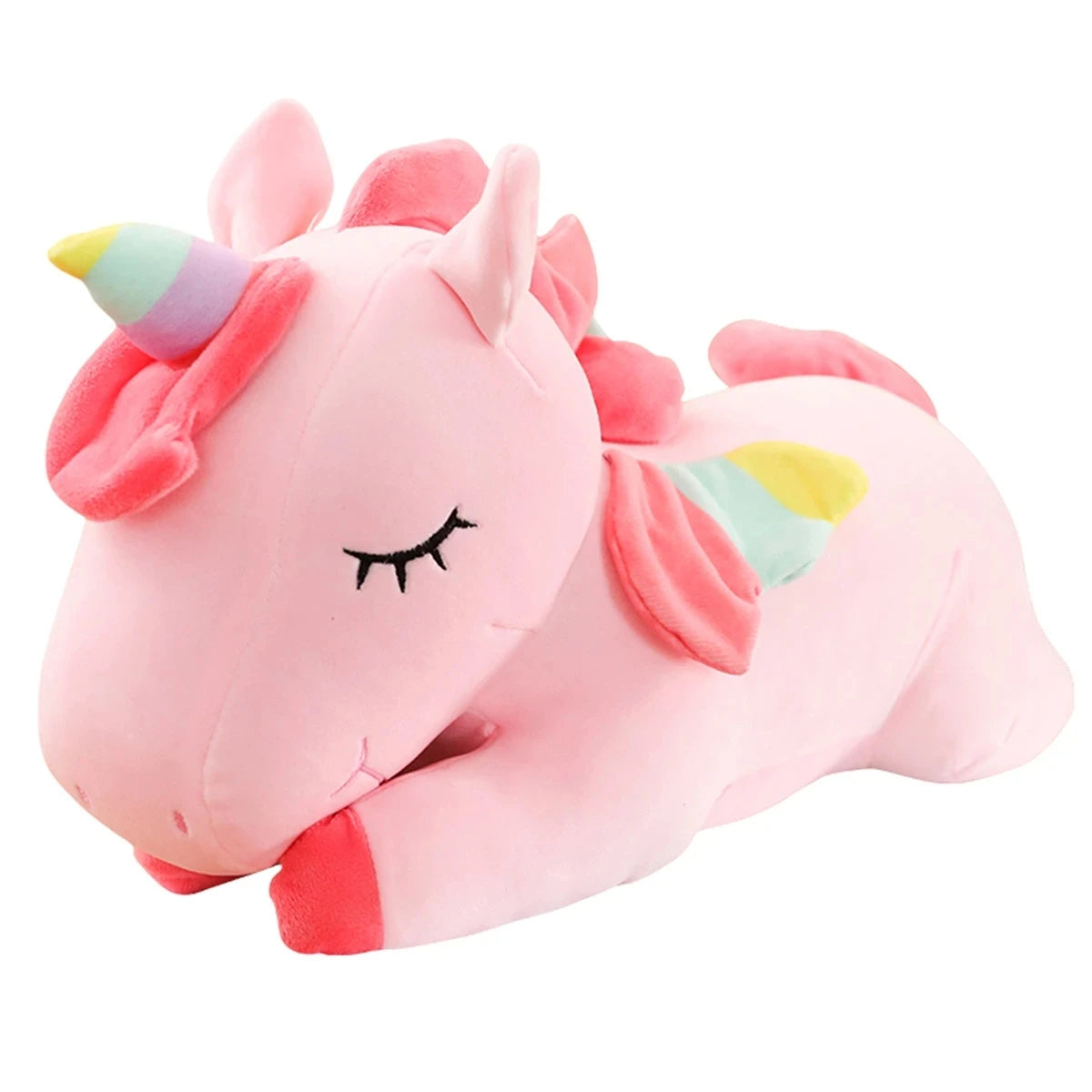 Unicorn Stuffed Animal Plush Toys Plushie Dolls with Rainbow Wings Gifts for Toddler Girls 25CM