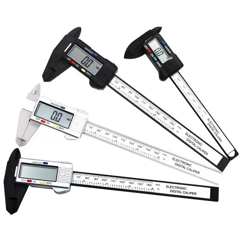 Digital Caliper Measuring Tool with Large LCD Screen Millimeter Conversion, Plastic Case, Perfect for Household, DIY