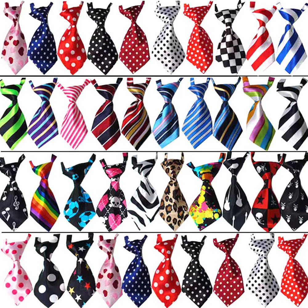 Dog Neck Ties Collar Grooming Accessories for Birthday Photography Holiday Festival Party