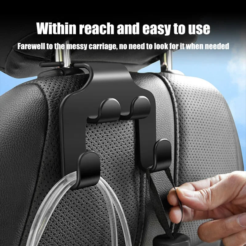 Car Seat Headrest Hook Car Back Seat Head Rest Hanger Storage Organizer for Handbag Purse