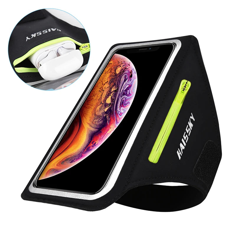 Running Armband with Airpods Bag Cell Phone Armband for lPhone 15 14 13 12 11 Pro Max 14 Plus Samsung S23