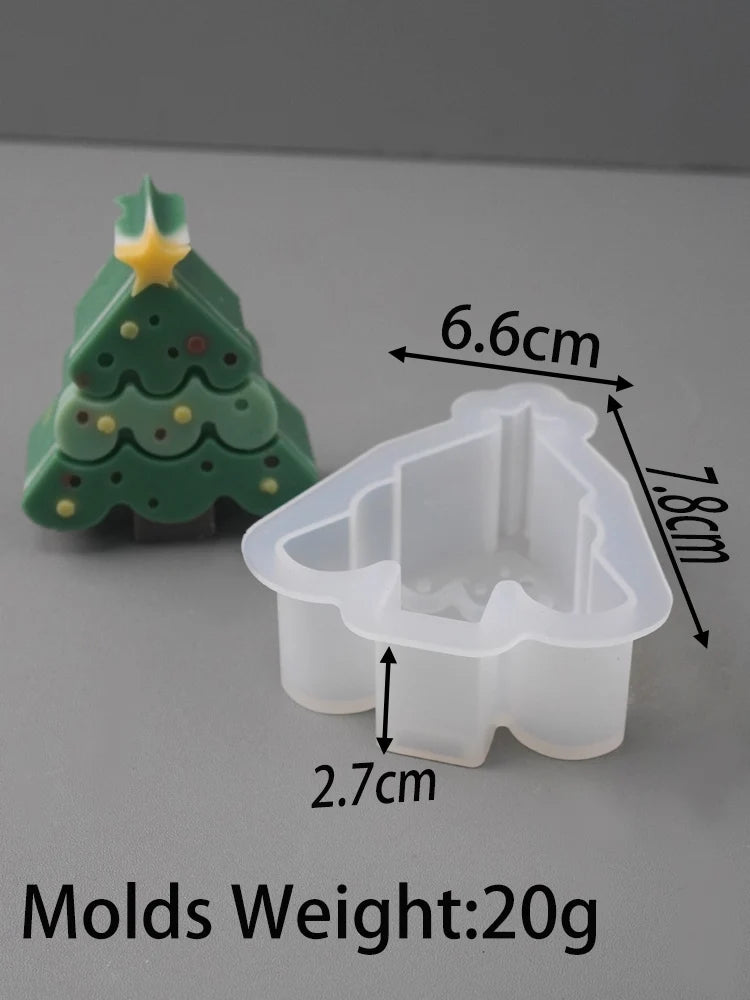 Christmas Santa Mold Resin Casting for Making Candle Home Decoration and Christmas Party Decoration