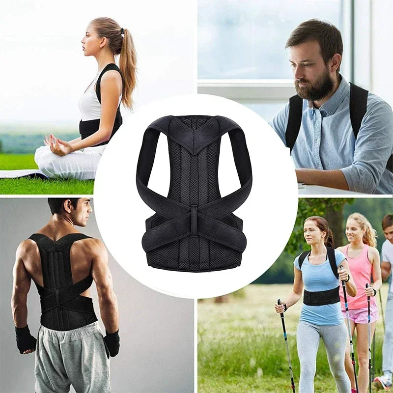 Adjustable Back Brace Posture Corrector for Women and Men Lumbar Support Pain Relief