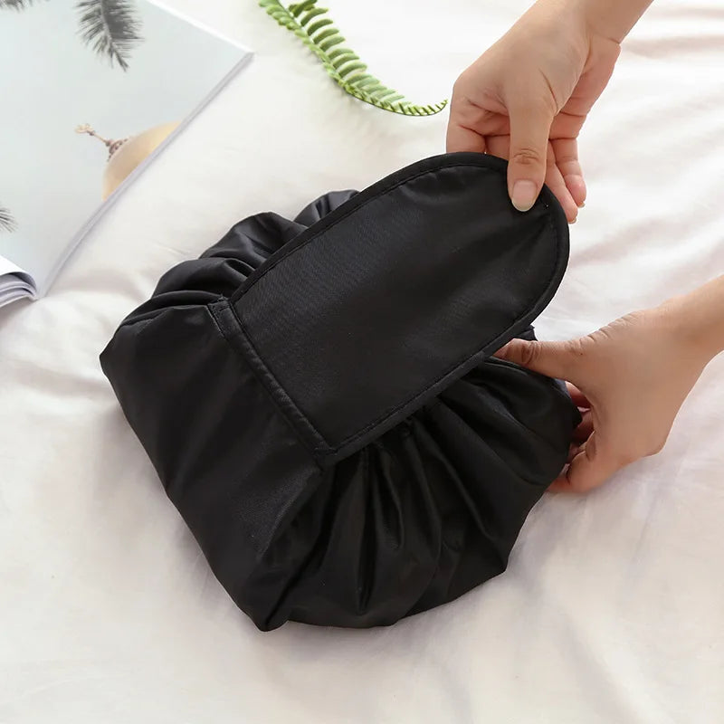 Drawstring Makeup Bag Organizer Water-Resistant Cosmetic Pouch for Travel & Durable Toiletry Bag