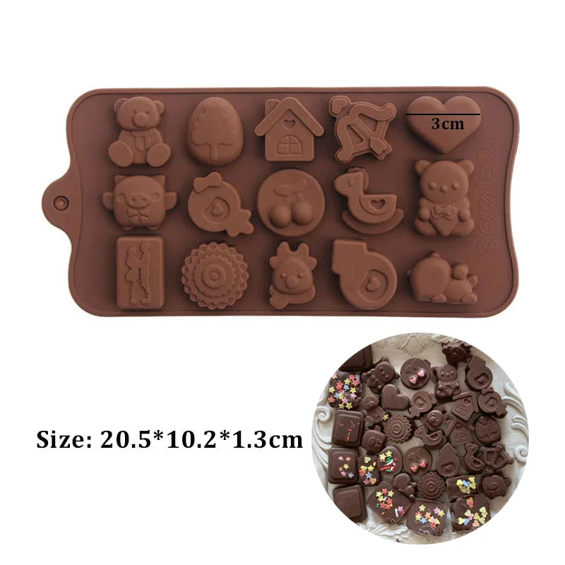 Silicone Chocolate Truffle Mold Non-Stick Candy Molds for Chocolate Candies