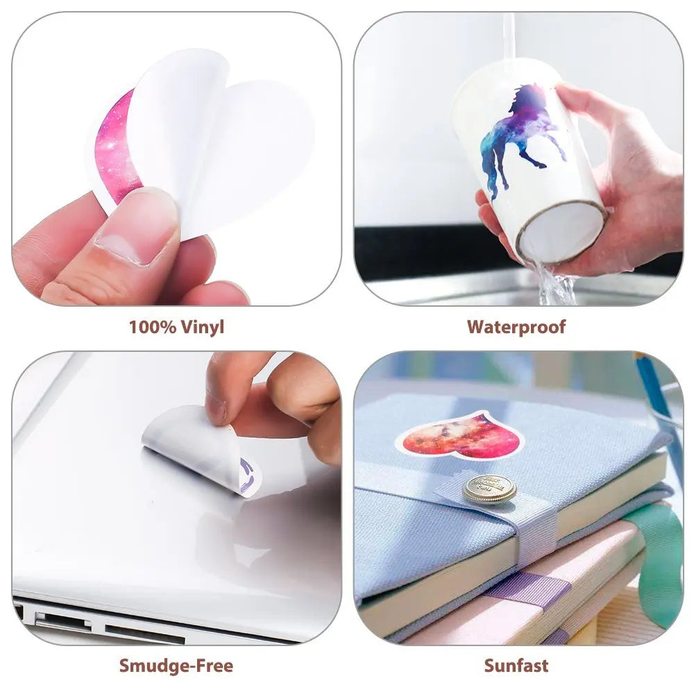 10/30/52PCS Psychedelic Cartoon Graffiti Waterproof Stickers for Water Bottles Laptops Books