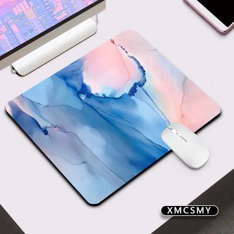 Marble Mouse Pad Washable Square Cloth Mousepad for Wireless Mouse for Computer Desk