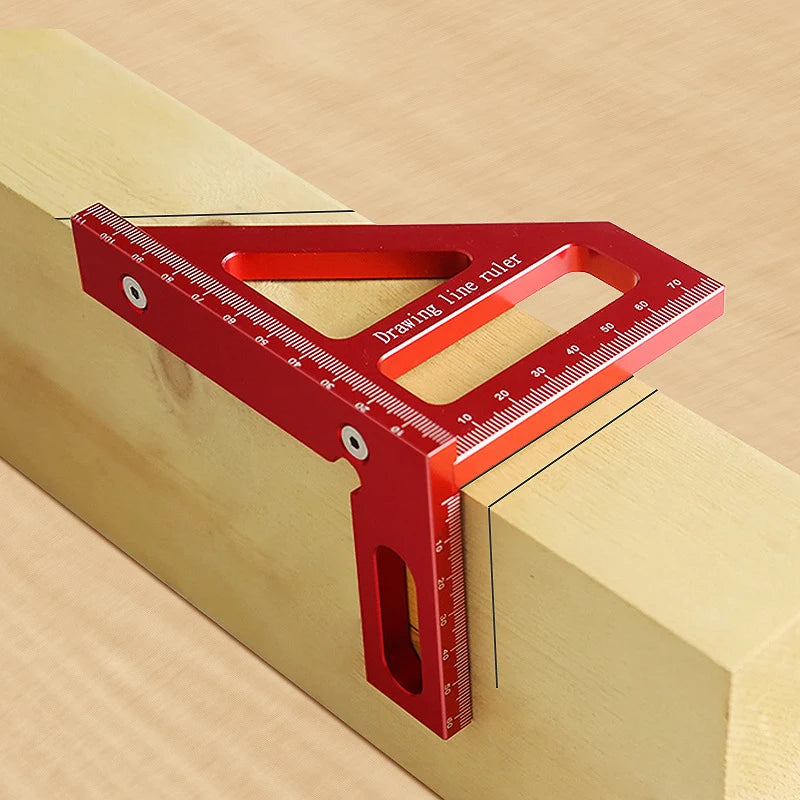 3D Multi-Angle Measuring Ruler Woodworking Square Protractor for Engineer Carpenter