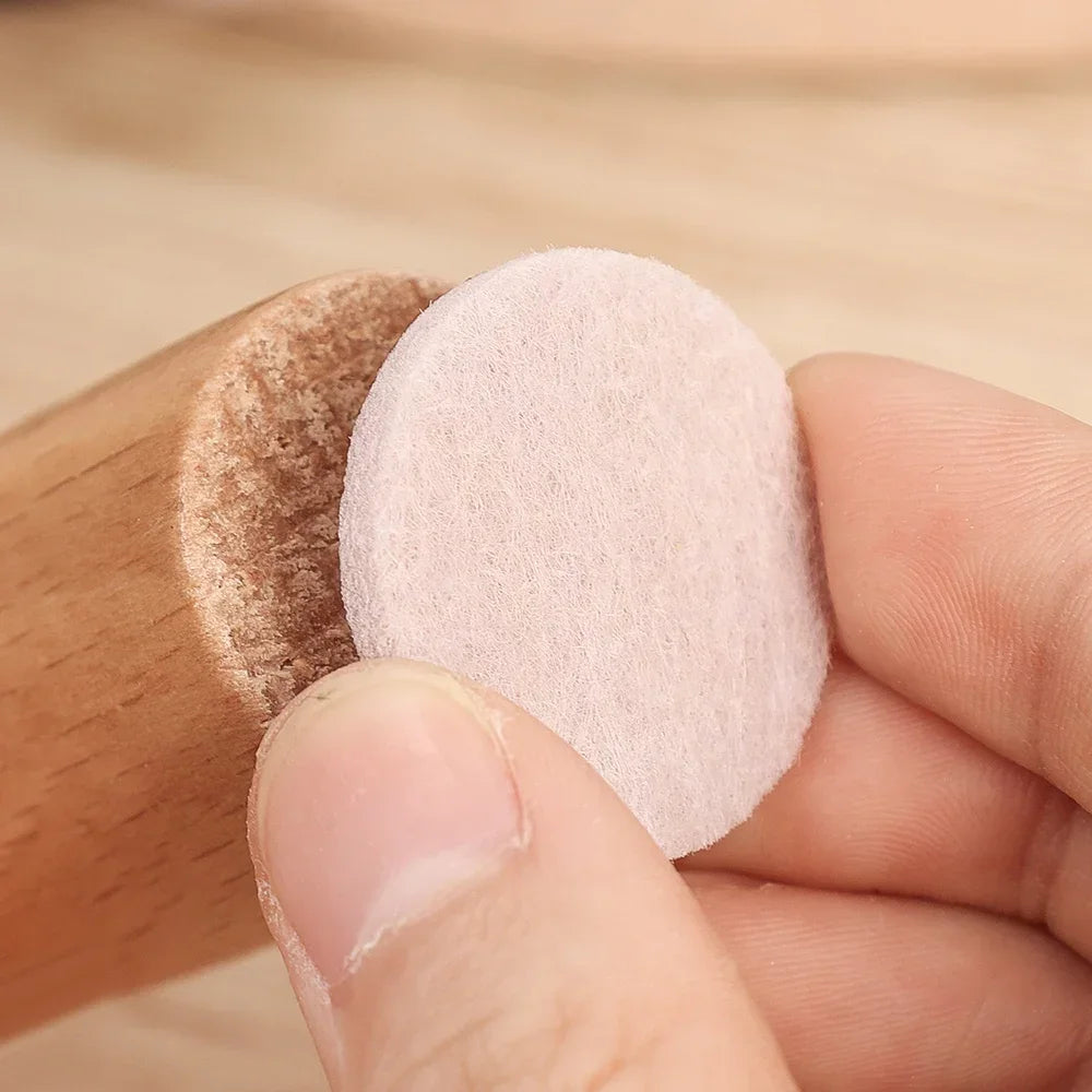 Round Self-Stick Felt Furniture Pads for Hardwood Floors Sofa Cabinet Chair Feet Protector