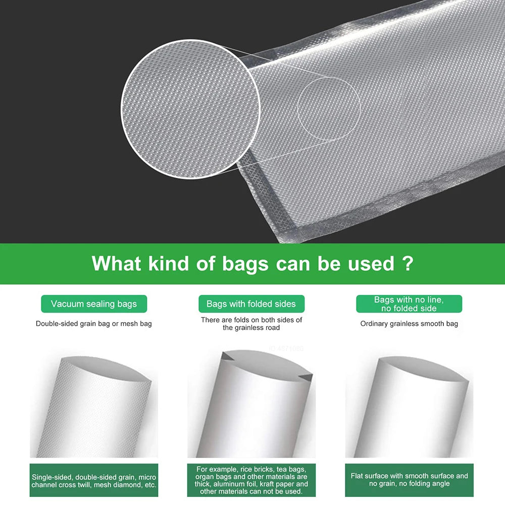 Vacuum Food Sealer Rolls for Vacuum Sealing Bag for Storage and Sous Vide Cooking Meal Prep