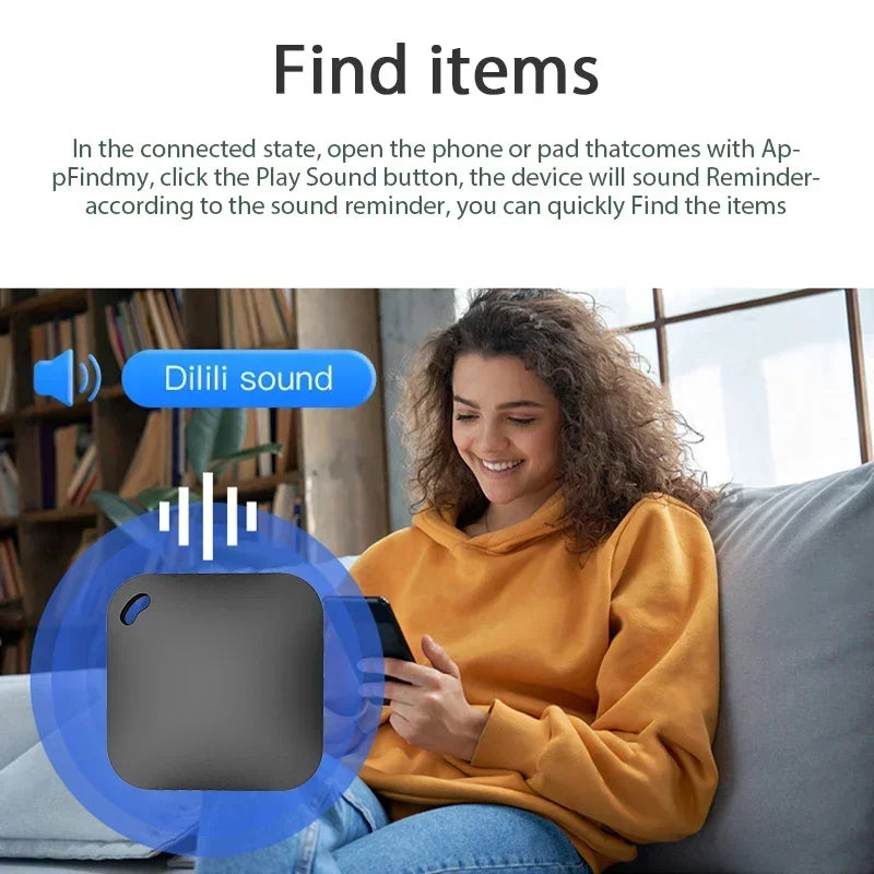 Smart Bluetooth GPS Tracker Works with Find My APP Device for Iphone Replacement Locator MFI Rated