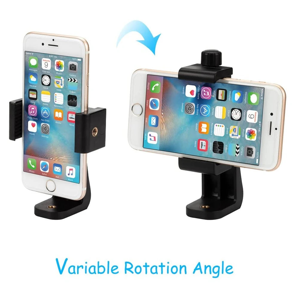 Universal Smartphone Tripod Cell Phone Mount Adapter Adjustable Clamp 360 Rotatable Bracket for lphone Samsung