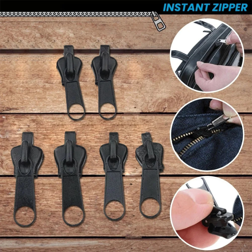 Universal Instant Fix Zipper Repair Kit Teeth Rescue Replacement Arts Buckles, Fasteners Crafts and Sewing Supplies