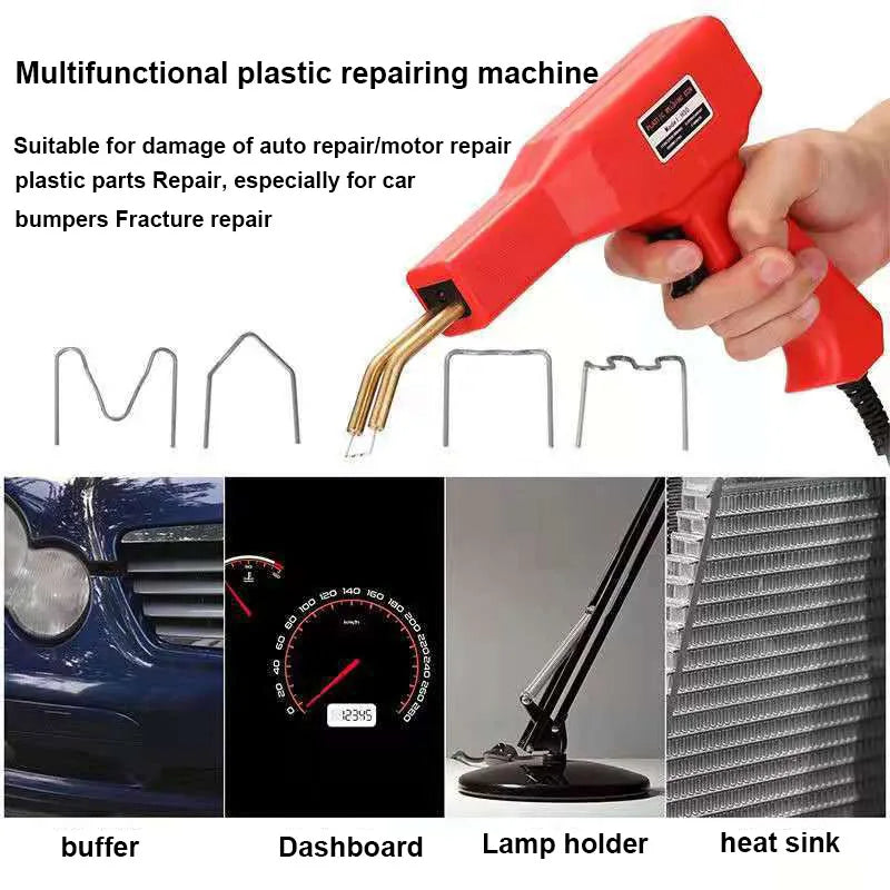 Plastic Welder Kit for Bumper Repair, Hot Stapler Welding Gun, Car Bumper Repair Kit, Plastic Repair Kit