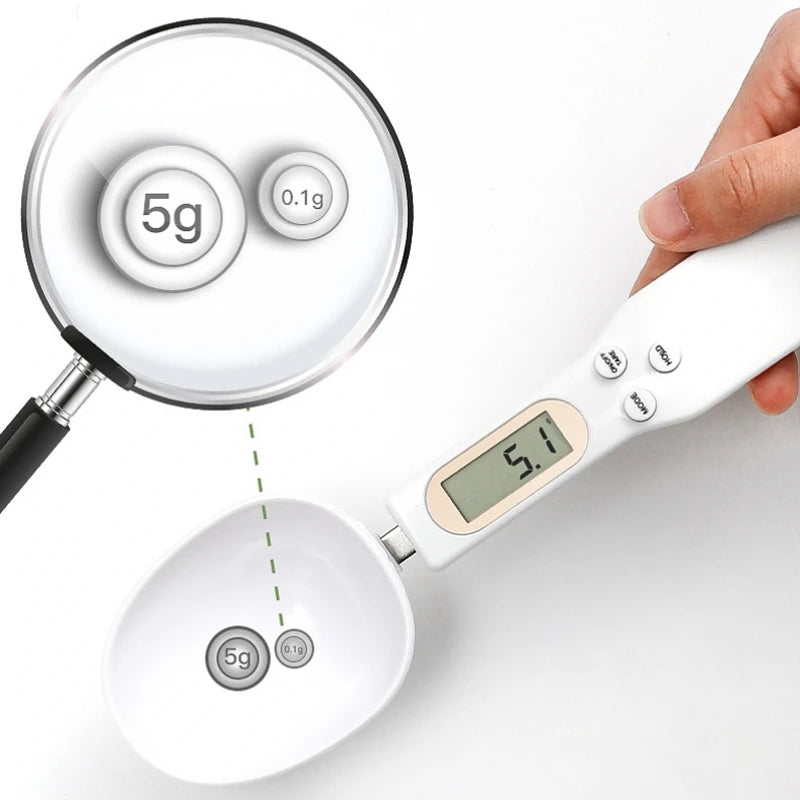 Electronic Digital Measuring Spoon Scale Food Coffee Weigh Scale for Home Kitchen LCD Display