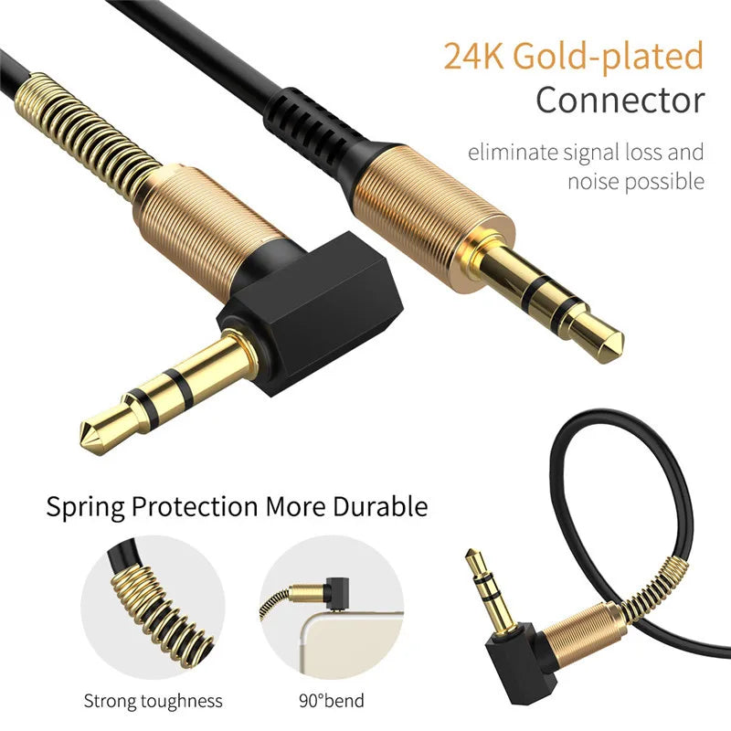 3.5mm Jack Audio Cable Jack 3.5 mm Male to Male Audio Aux Cable For Samsung Car Headphone Speaker