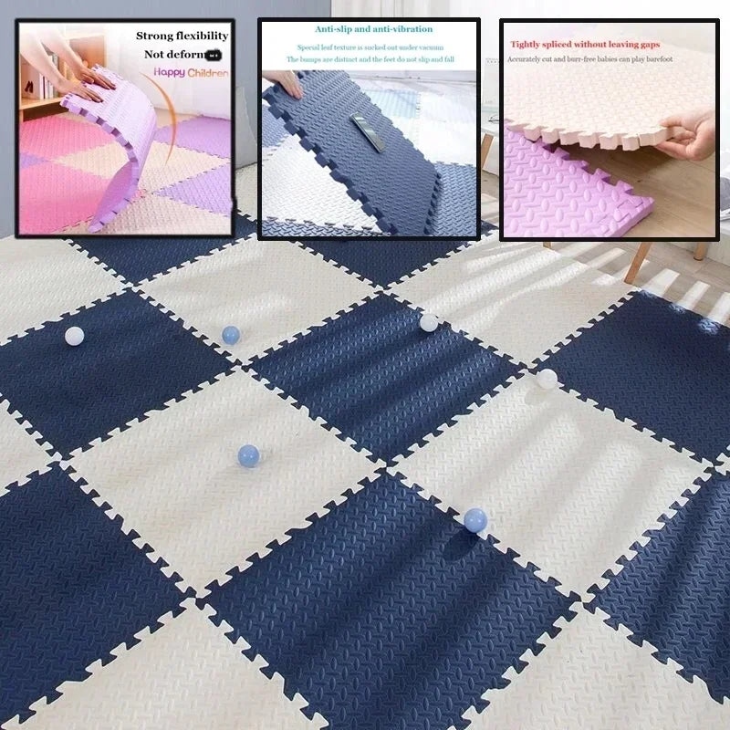 Baby Carpet Squares Puzzle Mat Foam Floor Interlocking Tiles Mats for Kids & Babies