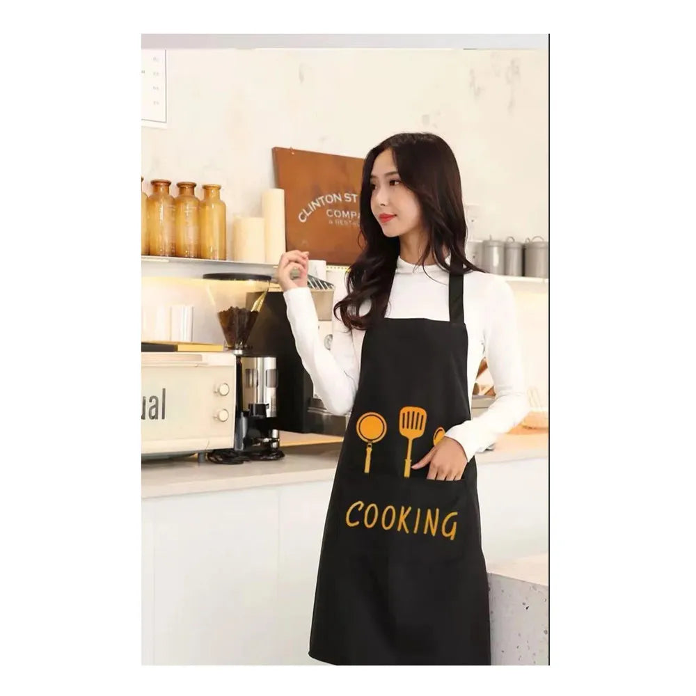 Kitchen Aprons for Women with Pockets for Cooking, Baking, Cleaning, Gardening, BBQ