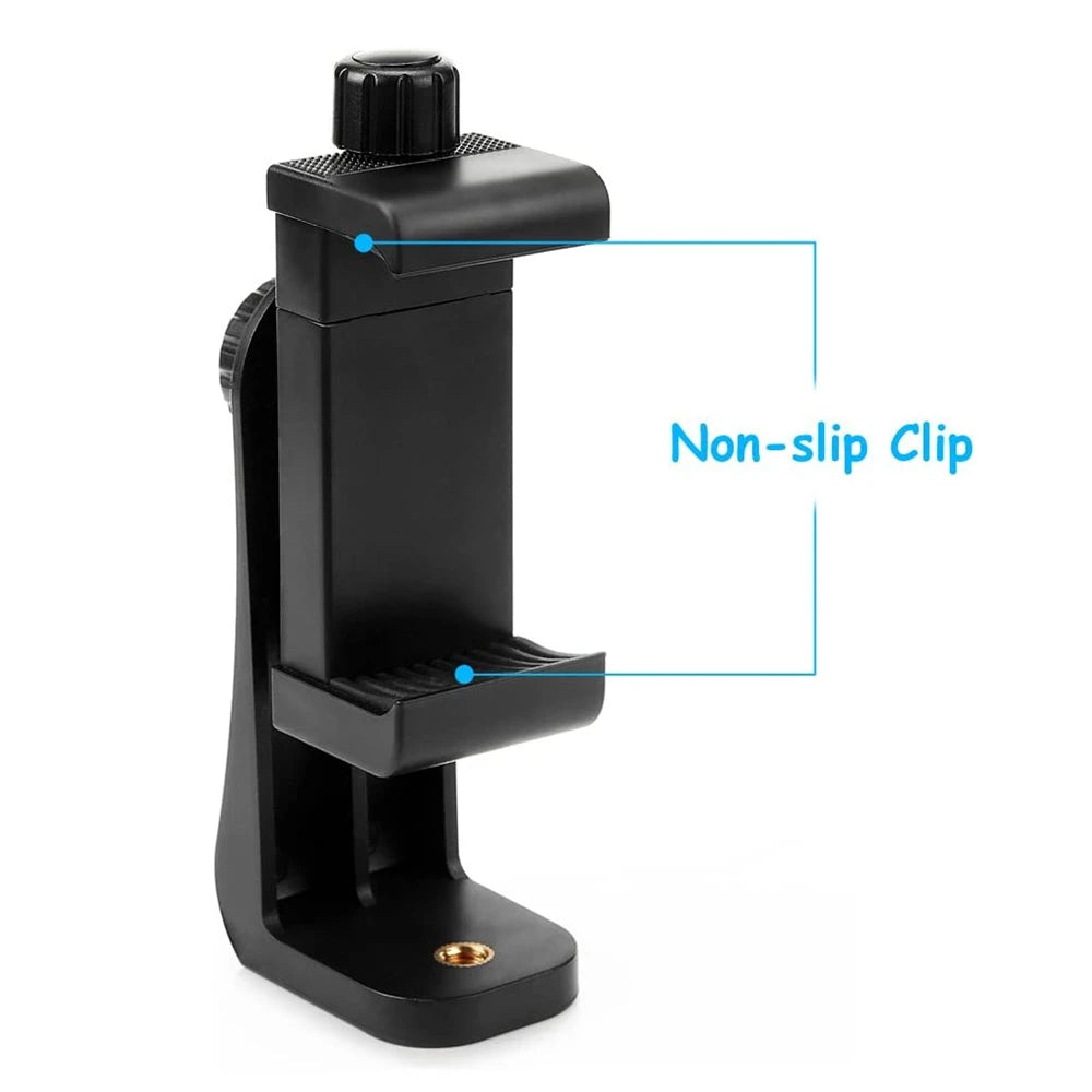 Universal Smartphone Tripod Cell Phone Mount Adapter Adjustable Clamp 360 Rotatable Bracket for lphone Samsung