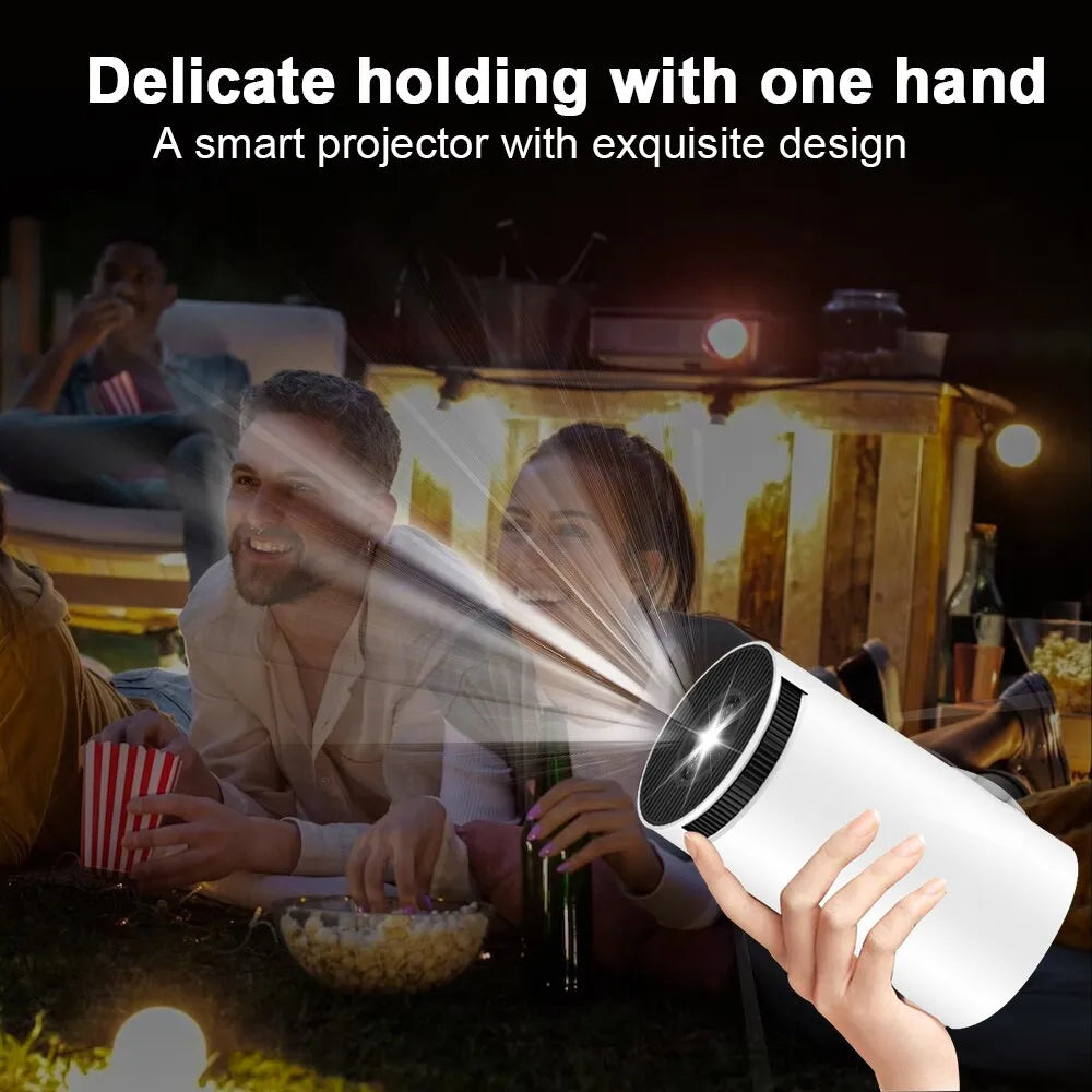 Portable Bluetooth Mini Magcubic Projector HY300 4K Keystone Correction Compitable With Android/lOS/Windows