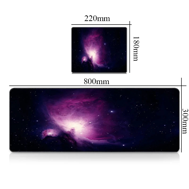 Galaxy Gaming Keyboard Mouse Pad Mat Large Desk Mat Waterproof Mousepad for Gamer Home & Office