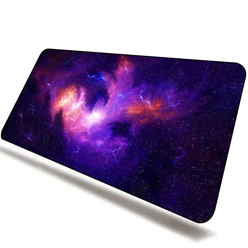 Galaxy Gaming Keyboard Mouse Pad Mat Large Desk Mat Waterproof Mousepad for Gamer Home & Office