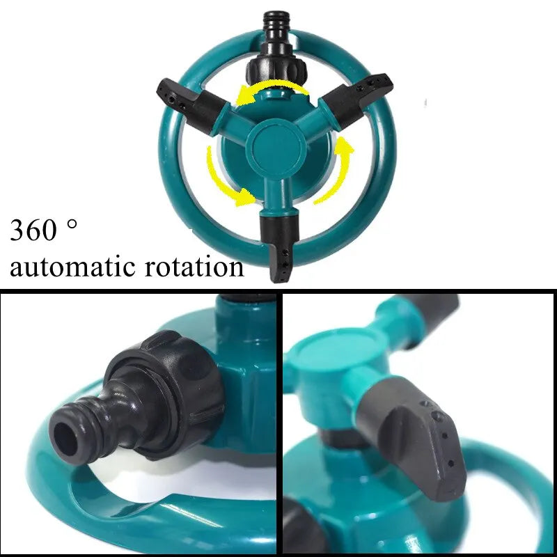 Automatic Rotating Watering Grass Lawn Rotary Nozzle Sprinklers Garden Irrigation Supplies Tool