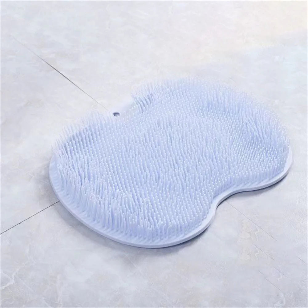 Shower Foot & Back Scrubber Mat Silicone Bath Massage Brush for Massage Cleaner Wash