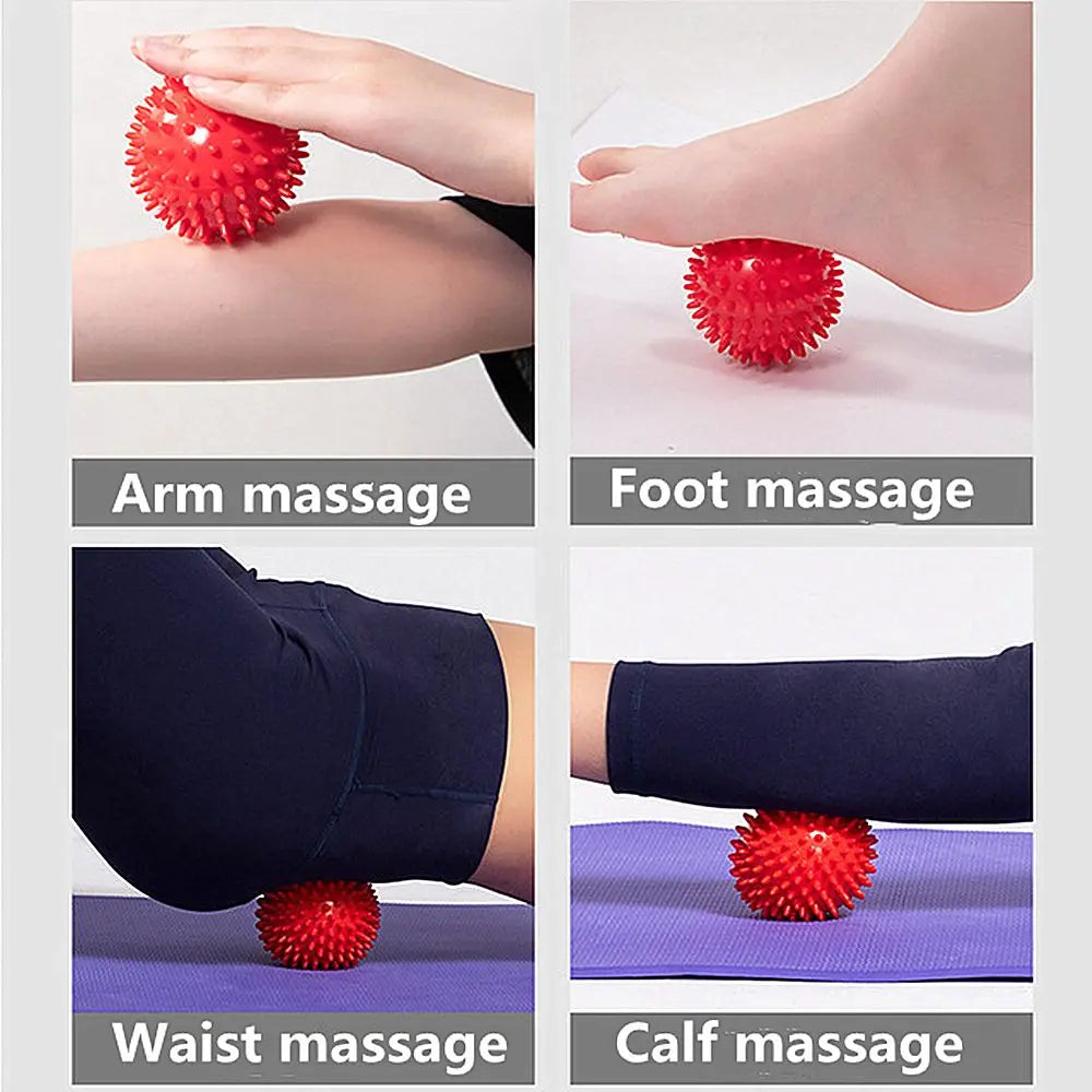 Spiky Massage Balls, Plantar Fasciitis Relief Ball  for Muscle Recovery Myofascial Release Pain Relief