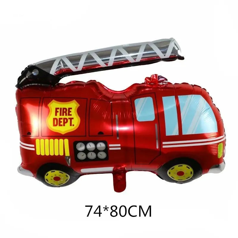 Fire Truck Birthday Party Supplies Decorations Theme Paper Plates and Napkins Set for Birthday Party Supplies