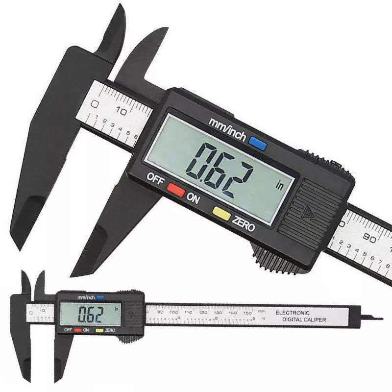 Digital Caliper Measuring Tool with Large LCD Screen Millimeter Conversion, Plastic Case, Perfect for Household, DIY