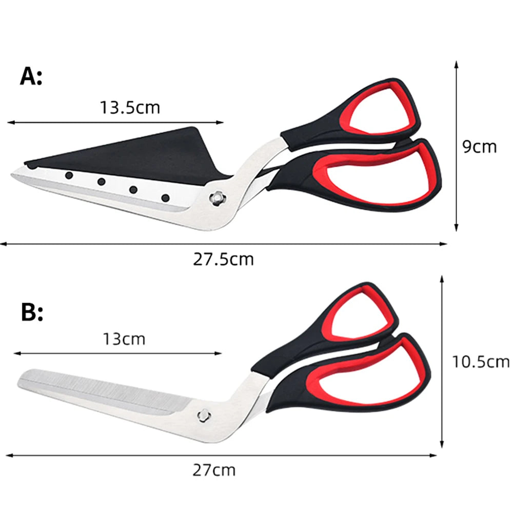 Pizza Scissors Pizza Cutter with Ultra Sharp Detachable Stainless Steel Blade and Ergonomic Soft Grip Scissor