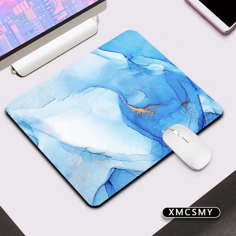 Marble Mouse Pad Washable Square Cloth Mousepad for Wireless Mouse for Computer Desk