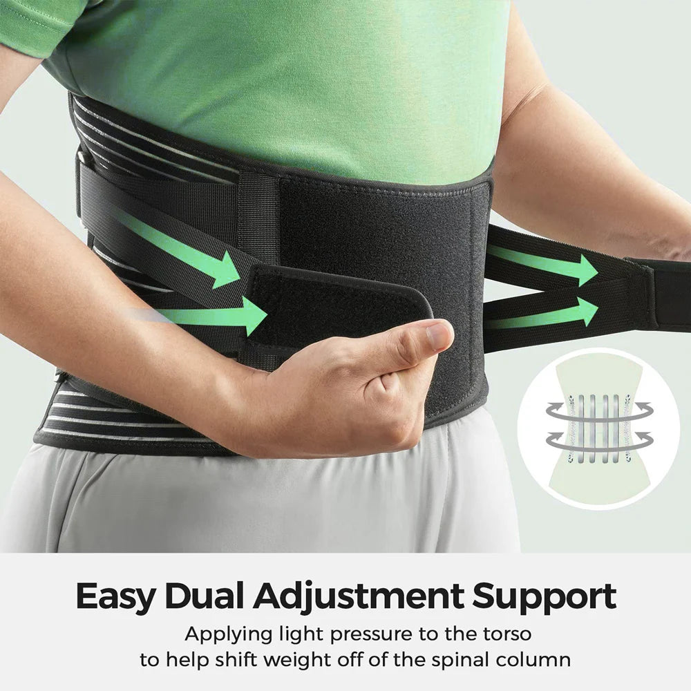 Back Braces Lower Back Pain Relief Lumbar Support Belt for Herniated Disc, Sciatica