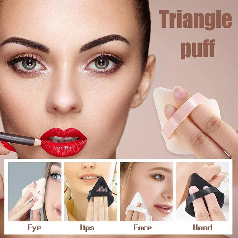 Powder Puff Triangle Makeup Sponge Setting Puff for Loose Powder Body Powder Beauty Makeup Tools