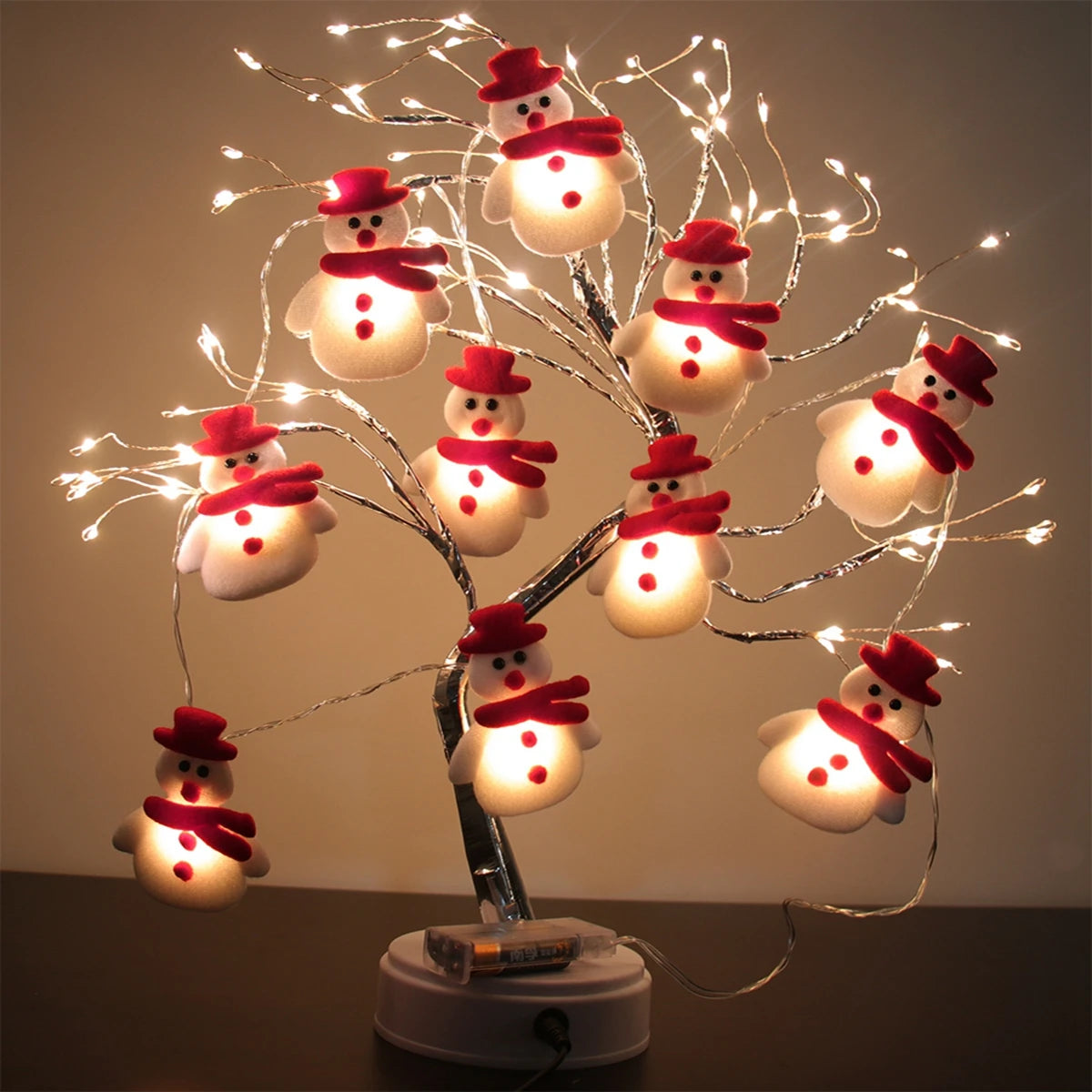 Christmas Snowman String Lights Waterproof Light Up for Xmas Indoor Outdoor Decorations