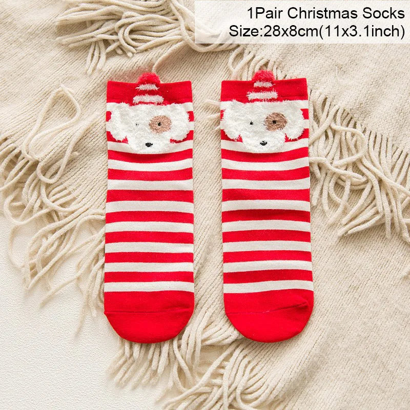 Chirstmas Ankle Socks Stocking Stuffers Cute Cartoon Novelty Winter Socks for Xmas Gift